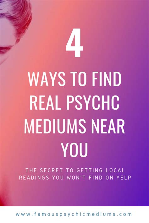 A session with a qualified psychic may provide clarity to individuals seeking intuitive guidance about particular situations, events and emotions. . Psychic medium near me